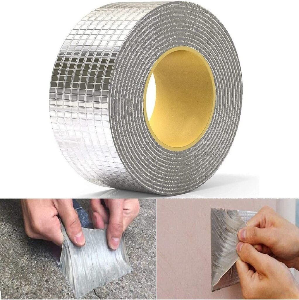 Aluminium Foil Butyl Rubber Waterproof Repair Tape 5 m x 50 mm