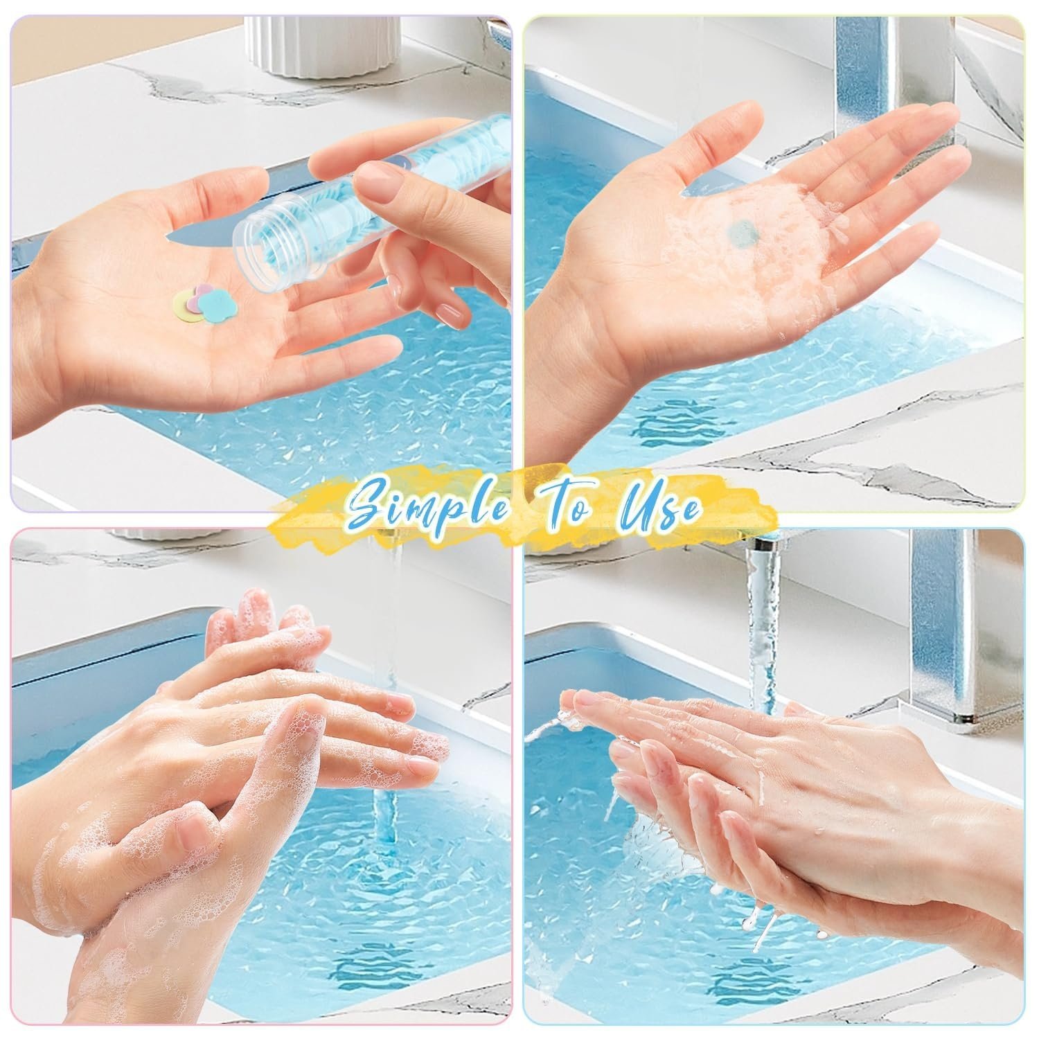 Paper Soap Sheets Pack of 3, Portable Travel Hand Wash Strips product image 4
